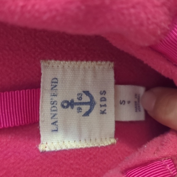 Adorable Lands’ End Kids Pink Pea Coat Size Small (4) - Picture 2 of 7